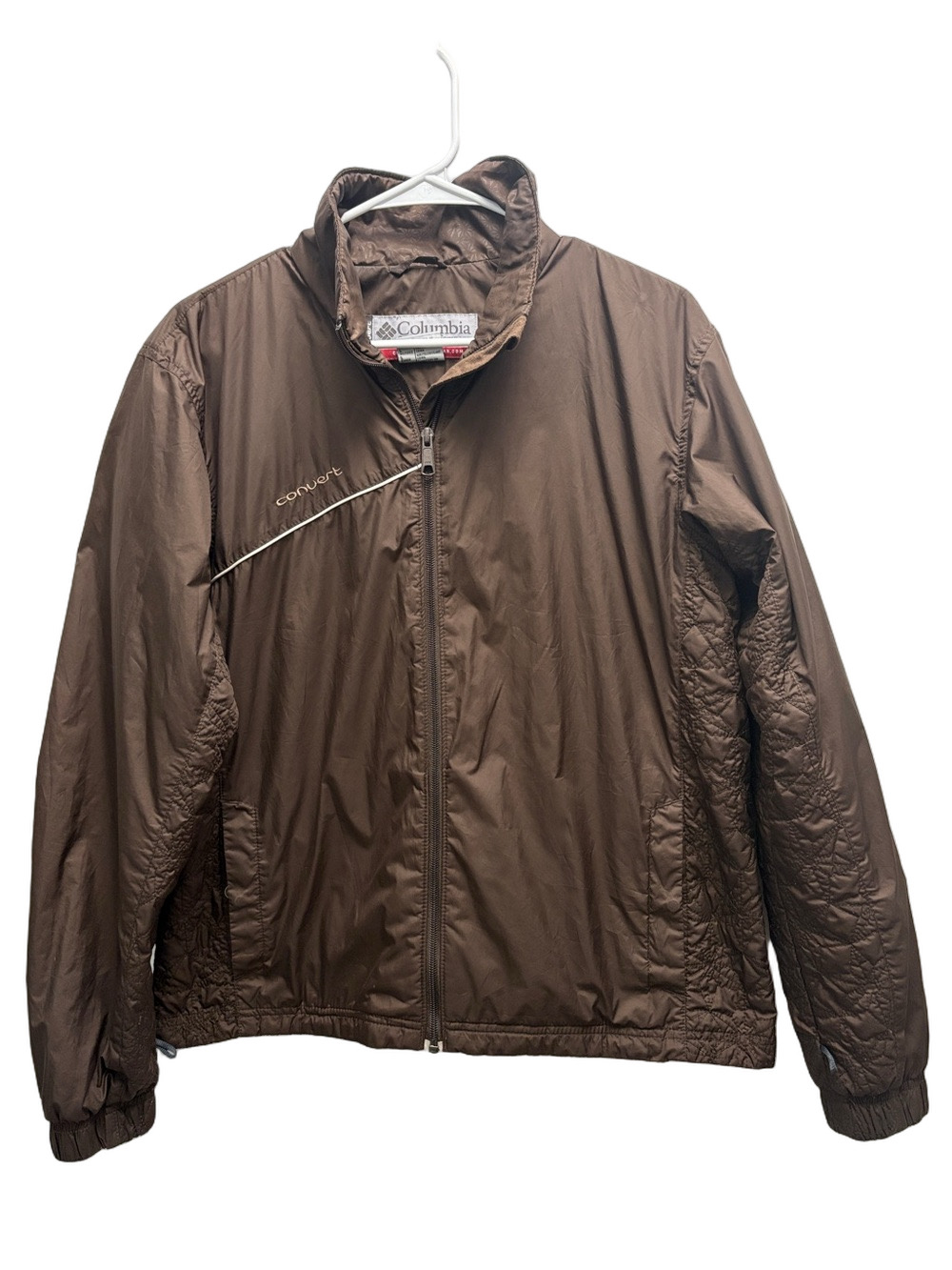 Columbia Convert Lightweight Jacket Brown Size Large